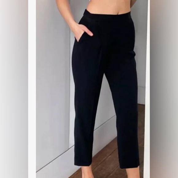 Aritzia Pants - Aritzia Babaton Womens 0 Cohen Pant Crop Mid Rise Pleated Trouser Workwear031424